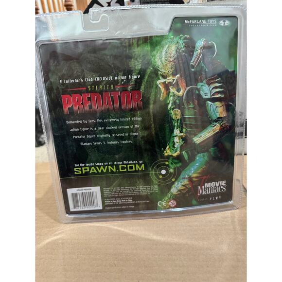 NIB MCFARLANE MOVIE MANIACS SERIES 5 COLLECTOR'S CLUB EXCLUSIVE STEALTH PREDATOR - Picture 5 of 5